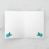 Floral Hartelijk dank Bedankkaart (Binnen)