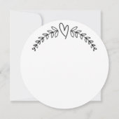 Floral Hartelijk dank Kaart (Achterkant)