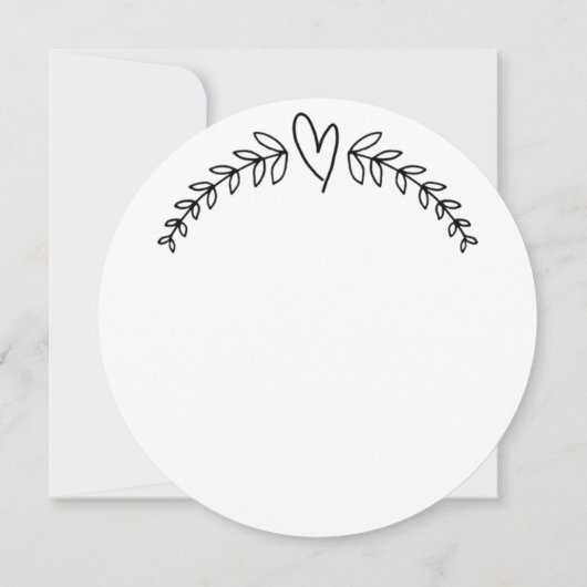 Floral Hartelijk dank Kaart (Achterkant)