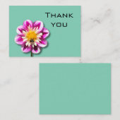 Floral Hartelijk dank Notitiekaartje (Voorkant / Achterkant)
