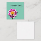 Floral Hartelijk dank Notitiekaartje (Voorkant / Achterkant)