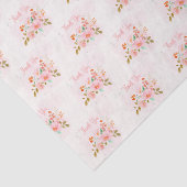 Floral Hartelijk dank voor cadeaupapier Tissuepapier (Detail)