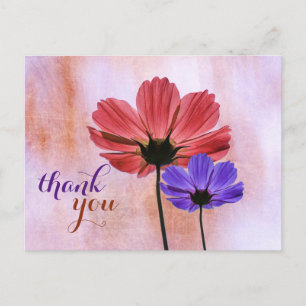 Floral Hartelijk dank voor de Waterverf van de Wed Briefkaart