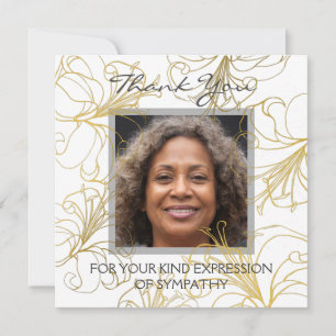 Floral Hartelijk dank voor Elegant Gold Lily Aange