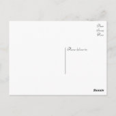 Floral Hartelijk dank voor uw zwarte & witte vent Briefkaart (Achterkant)