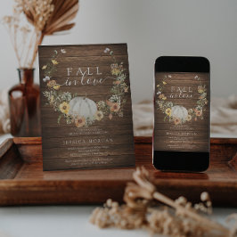 Floral Harvest Pumpkin Herfst in Love Vrijgezellen Kaart