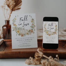 Floral Harvest Pumpkin Herfst in Love Vrijgezellen Kaart