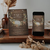 Floral Harvest Pumpkin Herfst in Love Vrijgezellen Kaart