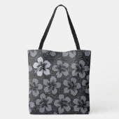 Floral Hawaiian Accent Hibiscus Beach Bag Tote Bag (Achterkant)