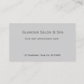 Floral Head Spring-Maid Make-up Artist Afsprakenkaartje (Achterkant)