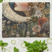 Floral Headdress & Crescent Moon 2 Theedoek (Gevouwen)