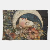 Floral Headdress & Crescent Moon 2 Theedoek (Horizontaal)