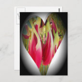 Floral Heart Art Print Briefkaart (Voorkant / Achterkant)