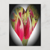 Floral Heart Art Print Briefkaart (Voorkant)