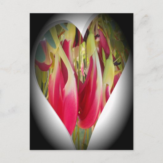 Floral Heart Art Print Briefkaart (Voorkant)