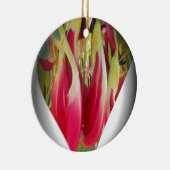 Floral Heart Art Print Keramisch Ornament (Rechts)