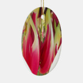 Floral Heart Art Print Keramisch Ornament (Rechts)