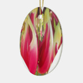Floral Heart Art Print Keramisch Ornament (Links)