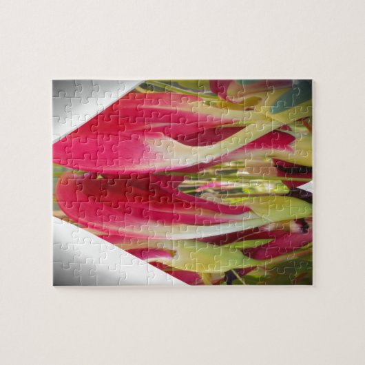 Floral Heart Art Print Legpuzzel (Horizontaal)