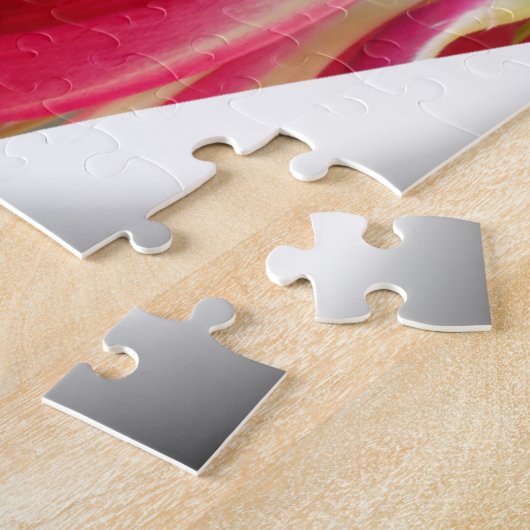 Floral Heart Art Print Legpuzzel (Zijkant)