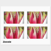 Floral Heart Art Print Rechthoekige Sticker (Vel)