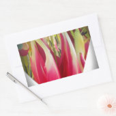 Floral Heart Art Print Rechthoekige Sticker (Envelop)