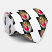 Floral Heart Art Print Stropdas (Opgerold)