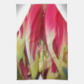 Floral Heart Art Print Theedoek (Verticaal)