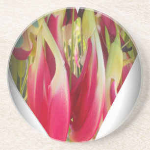 Floral Heart Art Print Zandsteen Onderzetter