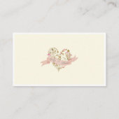 Floral Heart Baby In Bloom Boeken voor Baby Informatiekaartje (Achterkant)