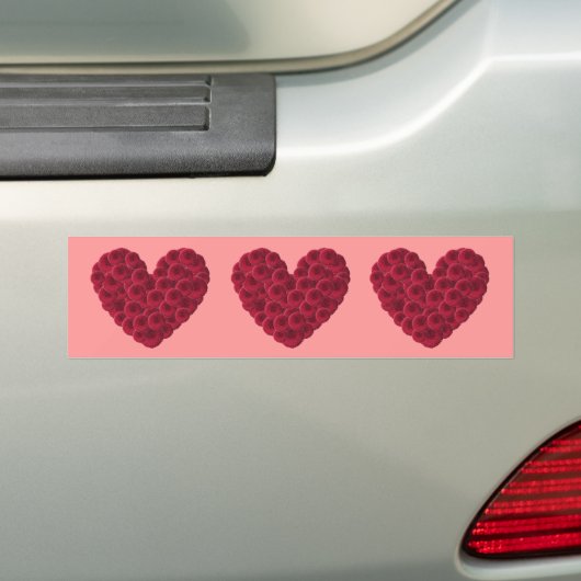 Floral Heart Bumpersticker (Op auto)