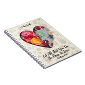 Floral Heart Custom Journal - Alles wat je doet in Notitieboek (Rechterzijde)