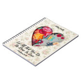 Floral Heart Custom Journal - Alles wat je doet in Notitieboek (Linkerzijde)