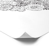 Floral Heart Doodle 2 Poster (Hoek)