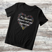 Floral Heart Favoriete mensen noemen me oma Tri-Blend Shirt