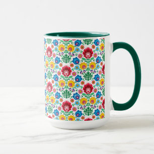 Floral Heart Folk Art Pattern Mok