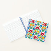 Floral Heart Folk Art Pattern Notitieboek (Binnen)