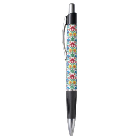 Floral Heart Folk Art Pattern Pen (Top (Verticaal))