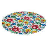 Floral Heart Folk Art Pattern Snijplank (Hoek)