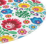 Floral Heart Folk Art Pattern Snijplank (Hoek)