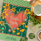 Floral Heart Fun Zie de goede quotenaam Theedoek