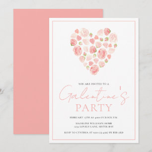 Floral Heart Galentine's Day Kaart