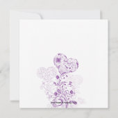 Floral Heart GardenBridal Shower Kaart (Achterkant)