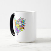 Floral Heart gepersonaliseerd Magische Mok (Voorkant links)