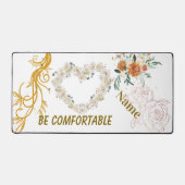 Floral Heart Gepersonaliseerde Desk Mat – "Wees co (Voorkant)
