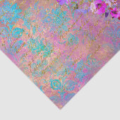 Floral Heart Gold  handschrift ontkoppeling Tissuepapier (Detail)