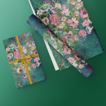 Floral Heart Gold Romantic Handwriting