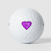 Floral Heart Golfballen (Voorkant)
