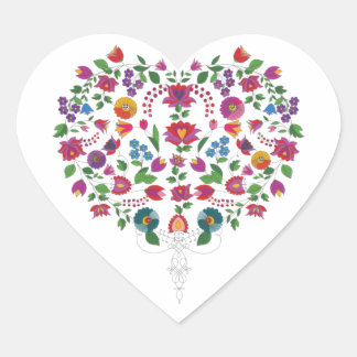 Floral Heart Hart Sticker