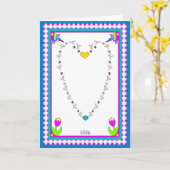 Floral Heart, Hummingbird, Buffalo Pset card Kaart (Gele Bloem)